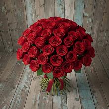 Букет 55 Красных роз Фридом #REPLACE_PRED# Блечепсин