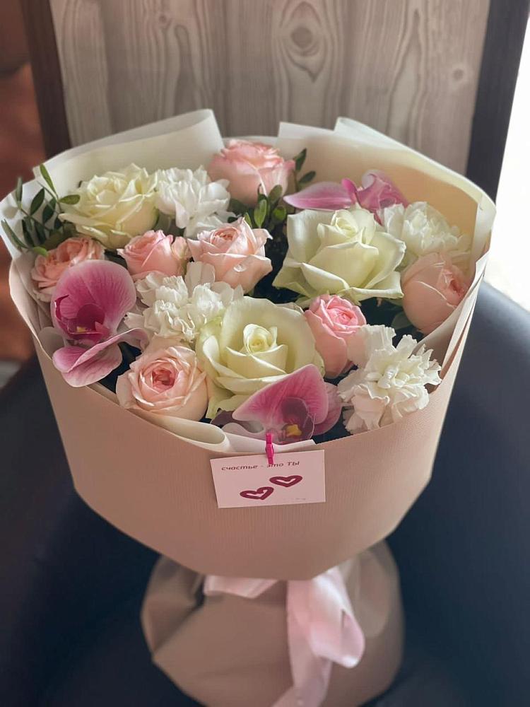 Букет цветов из: Орхидеи, Розы и Гвоздики в Блечепсин