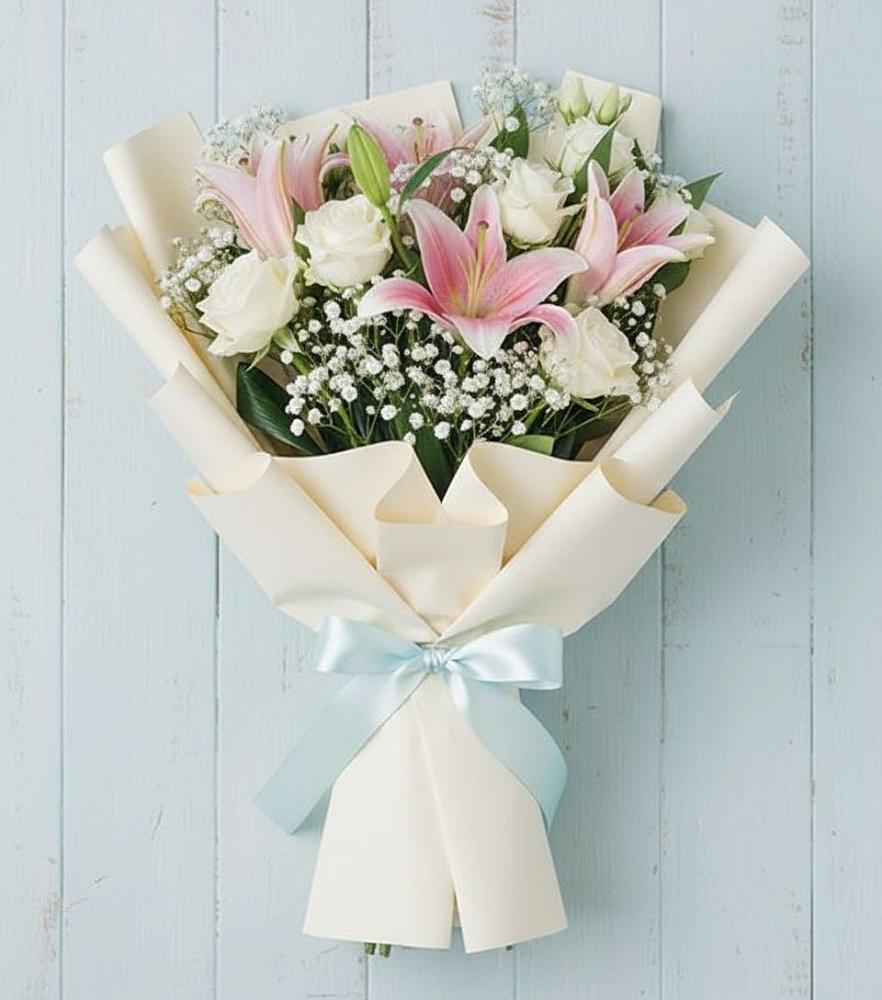 Букет цветов из: Лилии в Блечепсин