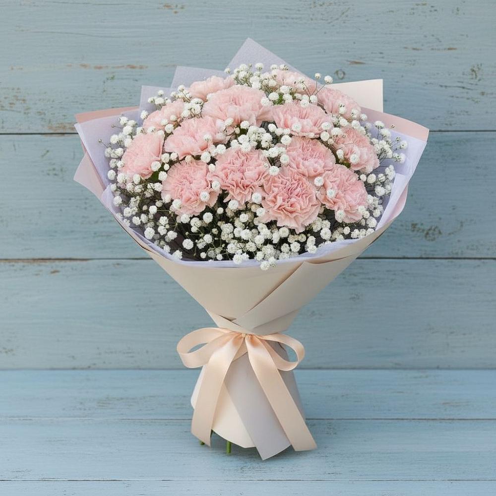 Букет цветов из: Гвоздики в Блечепсин