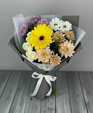 Букет цветов из:  Розы, Герберы и Хризантемы в Блечепсин