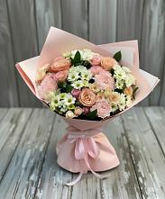 Букет цветов из:  Гвоздики, Розы и Хризантемы в Блечепсин