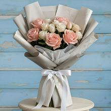 Букет цветов из:  Розы #REPLACE_PRED# Блечепсин