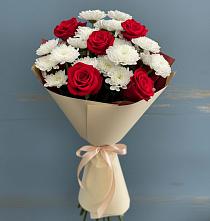 Букет цветов из:  Розы и Хризантемы в Блечепсин