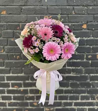 Букет цветов из:  Герберы и Хризантемы в Блечепсин