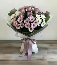 Букет цветов из:  Хризантемы и Розы в Блечепсин