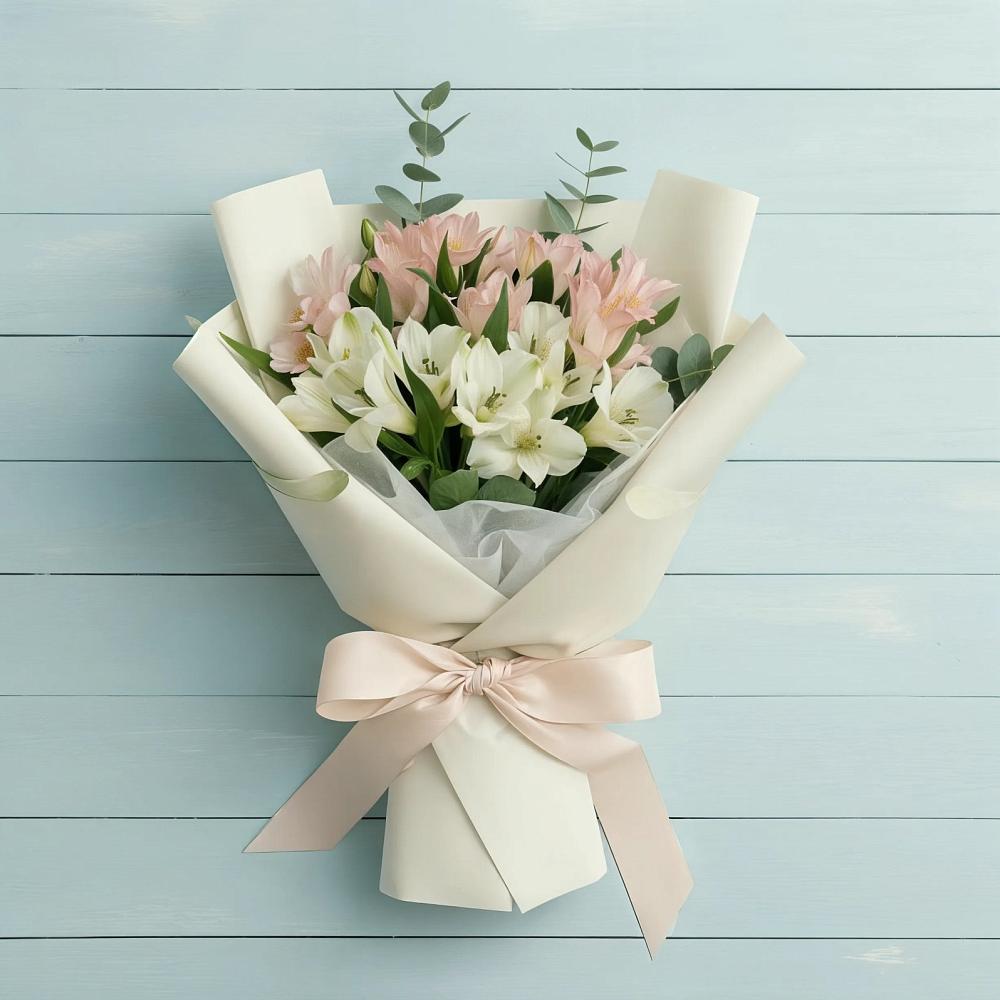 Букет цветов из: Альстромерии в Блечепсин