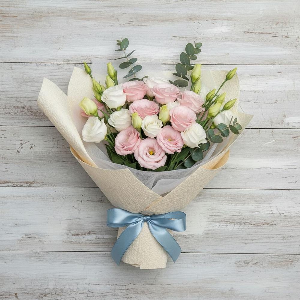 Букет цветов из: Лизиантусы в Блечепсин