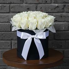 Цветочная композиция из Розы в шляпной коробке в Блечепсин